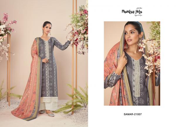 Mumtaz Samar Stylish New Designer Dress Material Collection